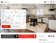 Tablet Screenshot of dallashomerealty.com